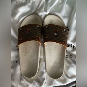 Men’s Gucci slides, Disney x Gucci. Size 10